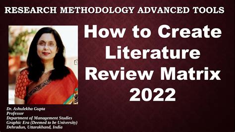 How To Create Literature Review Matrix Lr Lr Literature