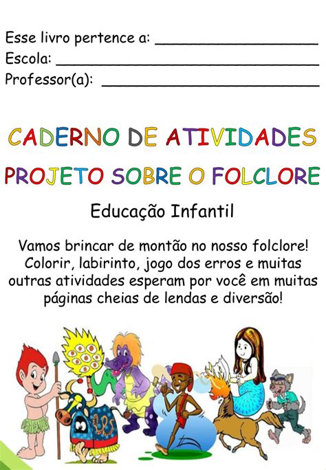 Plano De Aula Sobre O Folclore Educação Infantil REVOEDUCA