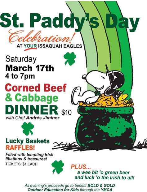 St. Paddy’s Day Celebration – Sat. March 17 | Issaquah Eagles