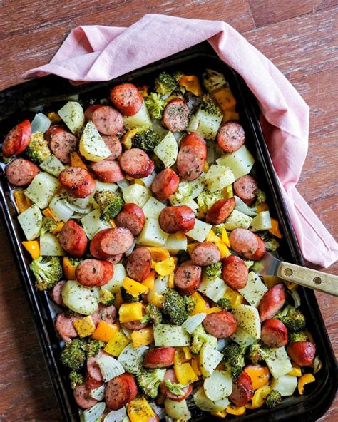 Sheet Pan Sausage And Veggies Fab Everyday