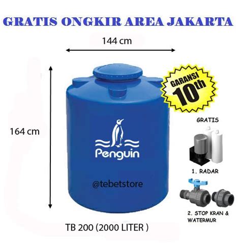 Jual Tangki Air Water Tank Toren Merk Penguin Tp Liter