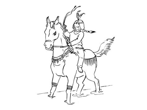 Nagawika Le Petit Indien Coloriages à Imprimer Gratuitement