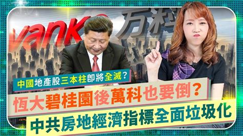 笑慘！😂中共房市全面放爛！地產股垃圾化～萬科繼恆大碧桂園爆雷後，悲遭穆迪降評！銷售年減四成、淨利剩個位數！公司高層逃美國？總經理被逮捕！房市恐