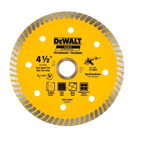 Disco Diamantado Ultrafino Para Porcelanato 4 1 2 X 1 3mm DEWALT GMR