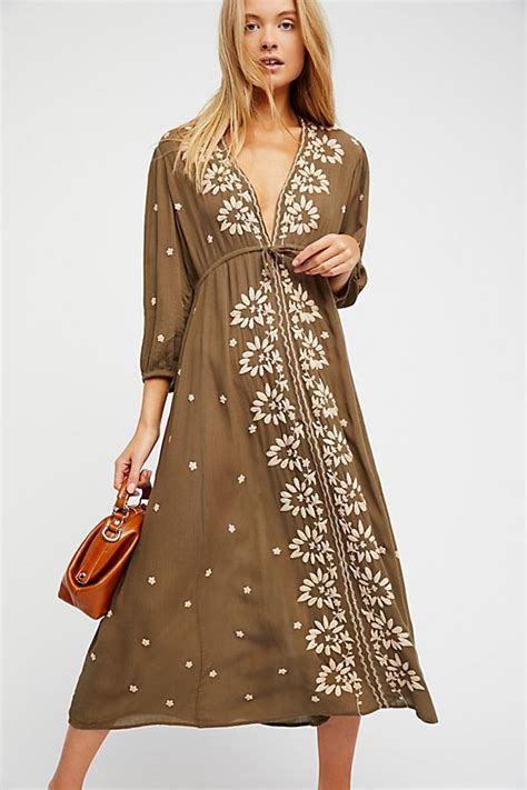 Embroidered Fable Midi Dress Dress Fashion Midi Dress