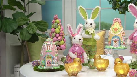 8 Illuminated Easter Egg Cottage By Valerie QVC