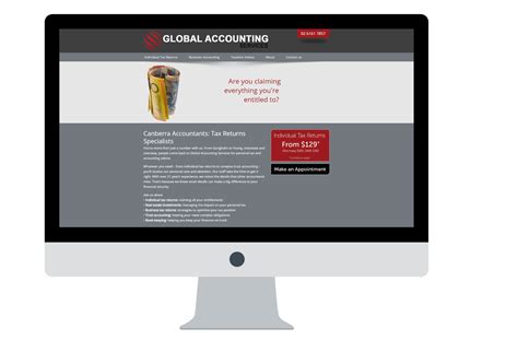 Global Accounting - Web design, Web development, SEO - Canberra's Digital Marketing Agency