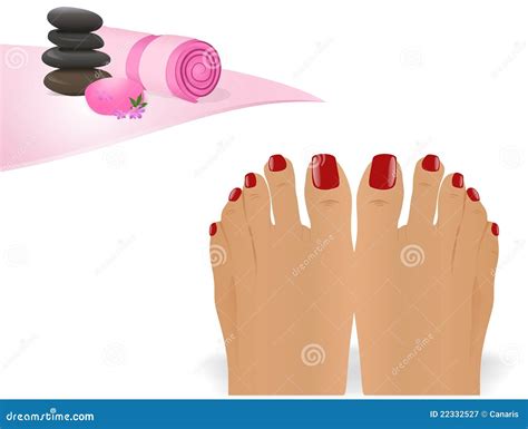 Pedicure Cdr Vector Stock Vector Illustration Of Black 22332527