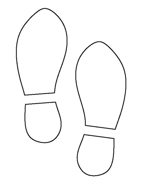 Shoe Print Outline Clipart