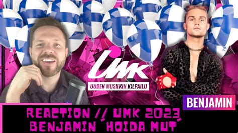 UMK 2023 REACTION Benjamin Hoida Mut FINLAND EUROVISION 2023