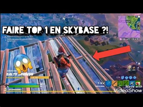 Dėfi Faire top 1 en skybase sur fortnite YouTube