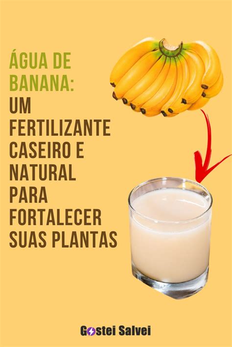 Água de banana Um fertilizante caseiro e natural para fortalecer suas