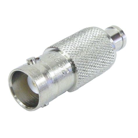 Push On Smb Male Plug To Bnc Female Jack Adapter Nickel Plated