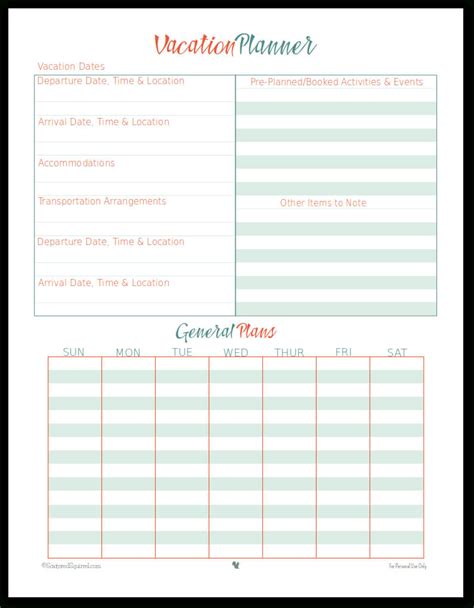 Blank Trip Itinerary Template Blank Templates Ideas