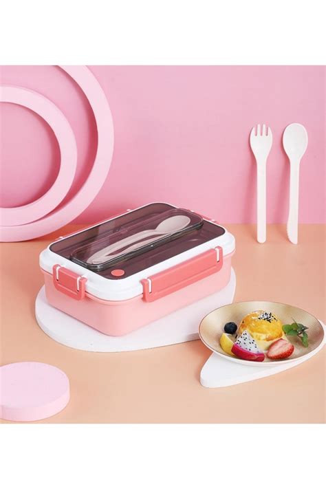 Vagonlife Bento 1000ml Lunchbox Yeni Koleksiyon Tek Katlı 3 Bölmeli