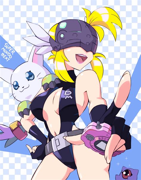 Rule 34 2023 2others 3 Angewomon Belt Blonde Hair Blue Eyes Breasts Cosplay Digimon Digivice