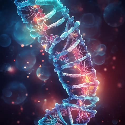 Ilustraci N De Estructura Molecular De Hebras De Adn De Biolog A