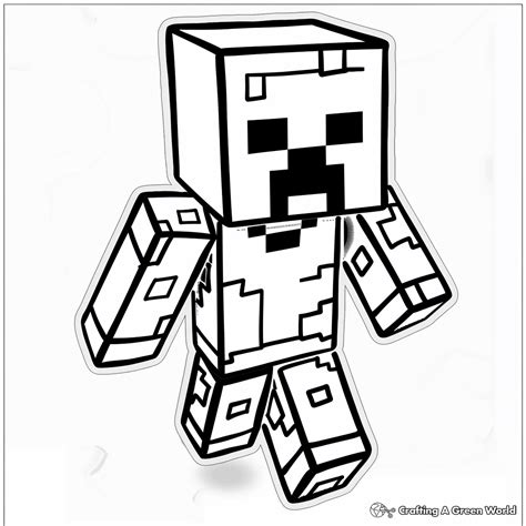 Minecraft Creeper Colouring Pictures Infoupdate Org