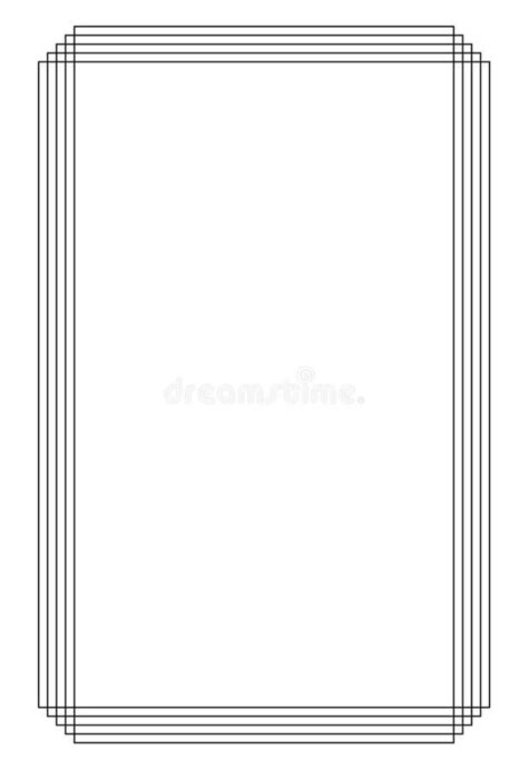 Frame For Text With A Frame Black Frame Isolated On White Stock Vector