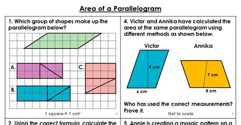 Year 6 Area Of A Parallelogram Lesson Classroom Secrets Classroom