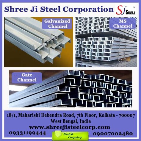 Shree Ji Steel Corporation Offers A Wide Collection Of Ms Channels