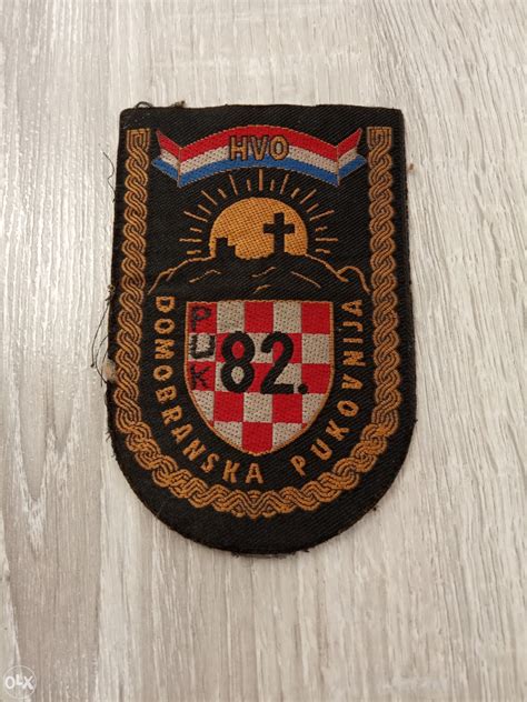 Amblem Hvo 82domobranska Pukovnija Vojne I Policijske Oznake Olxba