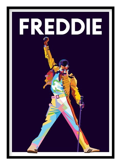 Freddie Mercury Poster Vintage Music Posters Freddie Mercury Music