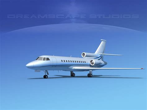 Dassault Falcon 900 3d Model 119 Obj Fbx Ma Free3d