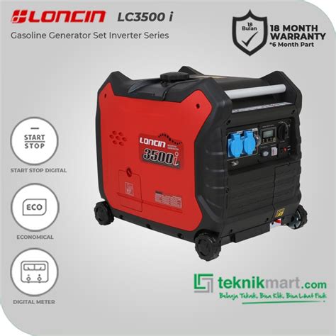 Promo Loncin LC3500i 3300 WATT Generator Inverter Bensin Cicil 0 3x