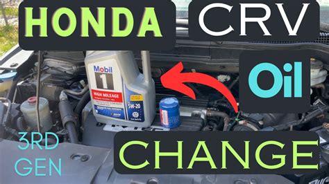 Unlock Savings Diy Oil Change Guide For Honda Crv Rd Gen Owners Youtube