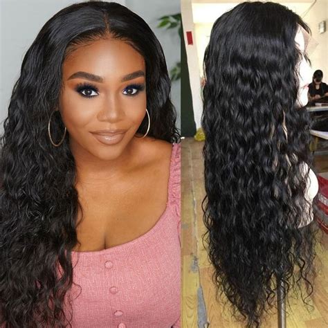 Lace Frontal Wigs Water Wave Human Hair Wigs Tinashehair