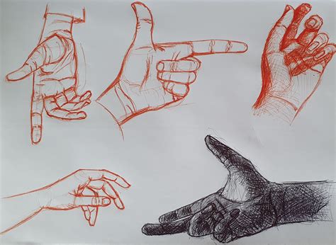 Foreshortening Hand Drawing