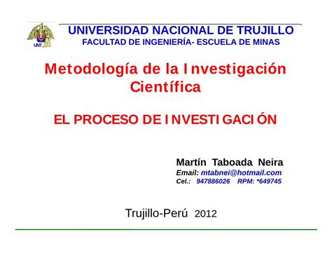 PDF 3 Proceso de Investigación 2012 Ppt Modo de Compatibilidad