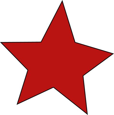 Red star clip art free clipart images png – Clipartix