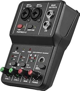 SHUAIGUO 1 Audio Interface Professional Recording Sound Card 16bit