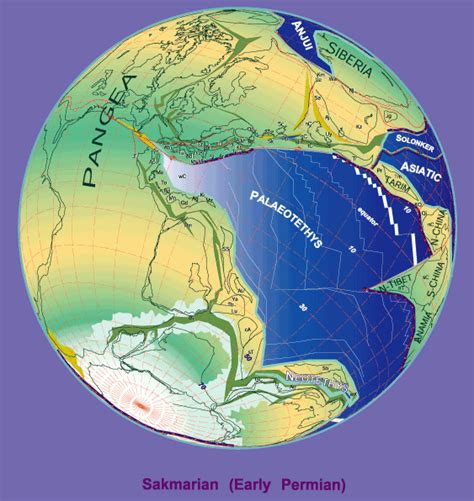 Permian Period Map