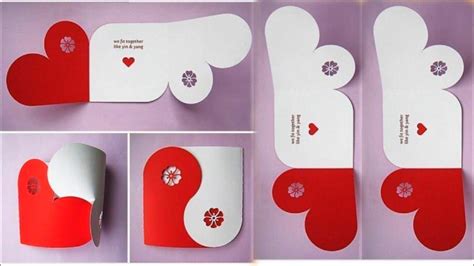 How To Make Heart Shape Card Tutorial Card Tutorial For Your Bestie