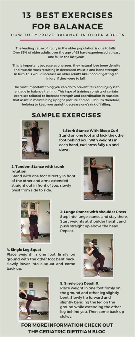 Printable Balance Exercises For Seniors