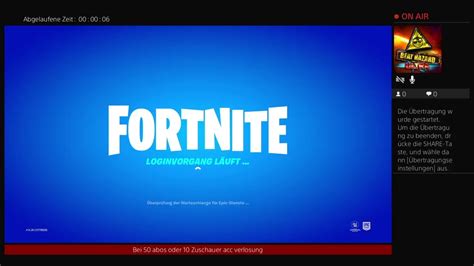 Fortnite Acc Verlosung Ab 50 Abos Oder 10 Zuschauer YouTube