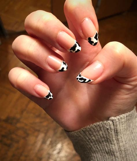 Cow Print Nails