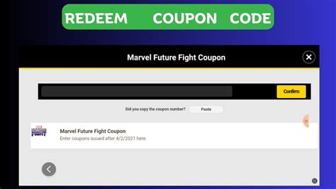 How To Redeem Coupon Code In Marvel Future Fight Youtube