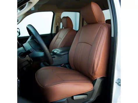 Kustom Interior Ram 1500 Premium Artificial Leather Front And Rear Seat Covers All Brown Sc Ram