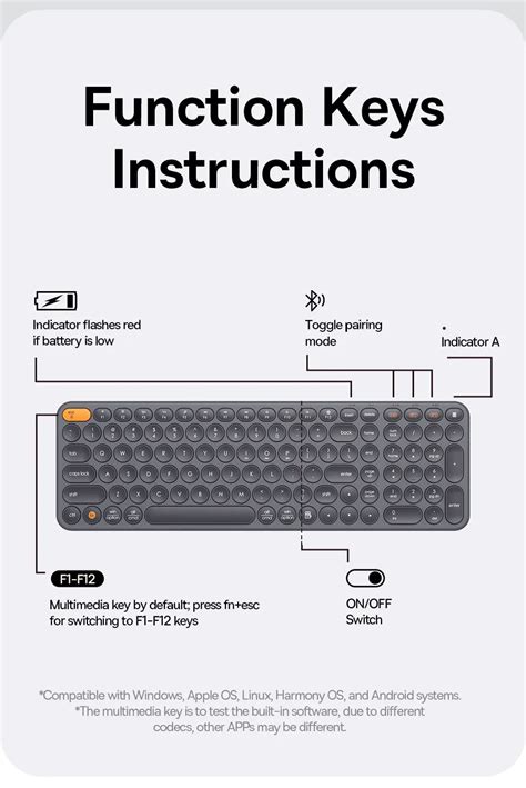 Baseus K01B Wireless Tri Mode Keyboard Frosted Gray Fidelity