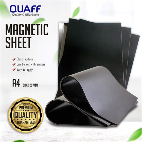 Quaff Magnetic Sheets Cuttable Ref Magnet W Out Adhesive And W Adhesive A4 And 4r Size 5sheet