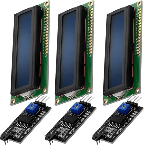 AZDelivery 3 X HD44780 1602 LCD Module Display Bundel Met I2C Interface