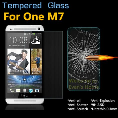 2 Pcs 0 26mm Front LCD Explosion Proof Tempered Glass Film For HTC One