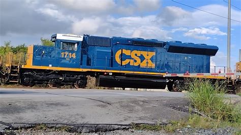 CSX 1714 EMD ET23DCM 3rd Behind CSX 527 NC StL Leading CSX M351