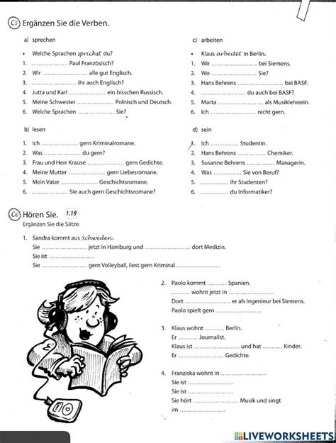 Konjugation Der Verben Online Worksheet Live Worksheets