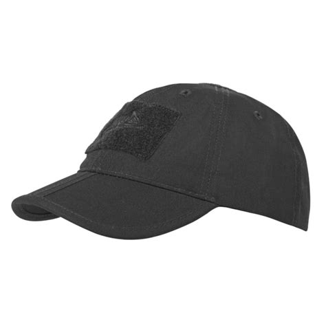 Helikon Tex Falten Kappe Polycotton Ripstop Schwarz Waragod