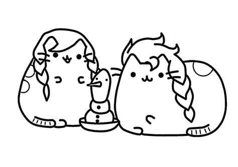 Desenhos De Pusheen Frozen Para Colorir E Imprimir ColorirOnline